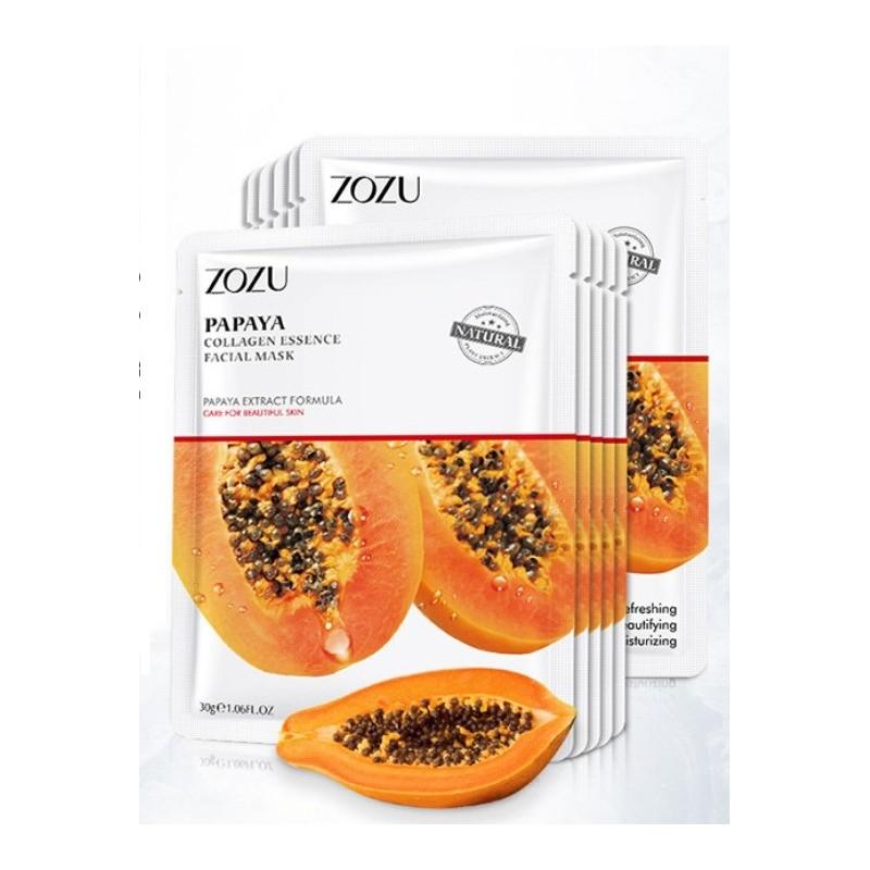 ZOZU Collagen Mask Sheet Pack Увлажняющая маска с экстрактом папайи