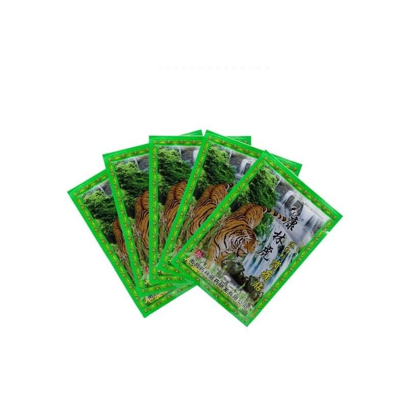 Пластырь обезболивающий Зеленый Тигр, в пакете 8 пластин.