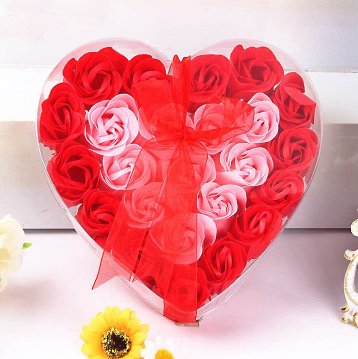 Мыло сувенирное "Сердце из 24 роз"