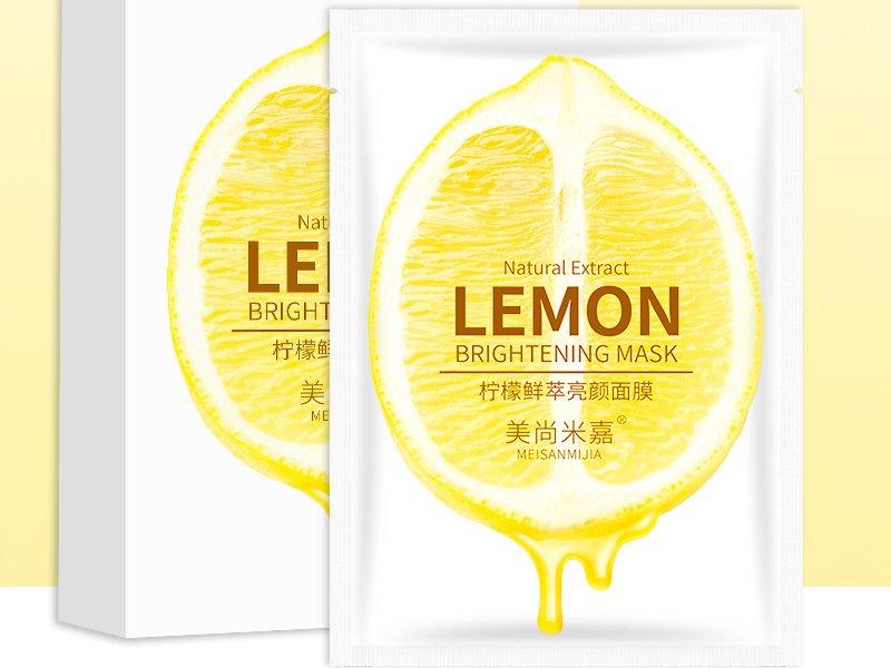 Тканевая маска для лица с экстрактом лимона 30г.